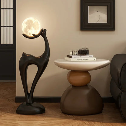 Scandinavian Minimalist Side Table – Elegant Nightstand or Coffee Table