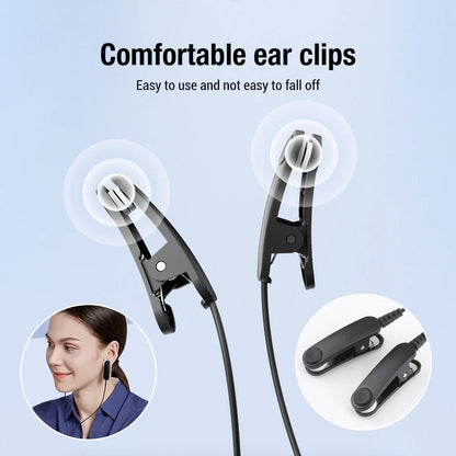 Microcurrent Ear Clip Gadget | Various Modes, 9 Levels of Intensity, Timed Sessions & USB-C Charging