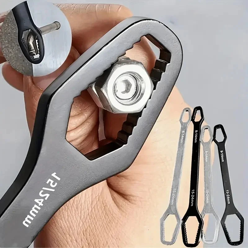 Two-In-One Adjustable Wrench Tool