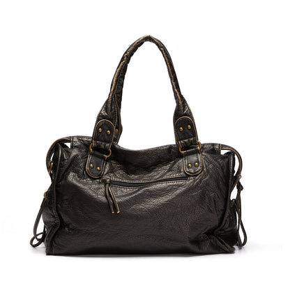 Black Tote Bag for School – Modern Practicality with Retro Elegance