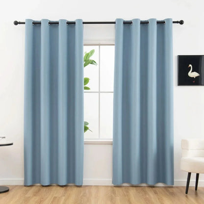 Thermal Lined 100% Blackout Curtains for Privacy and Comfort - Modern Design