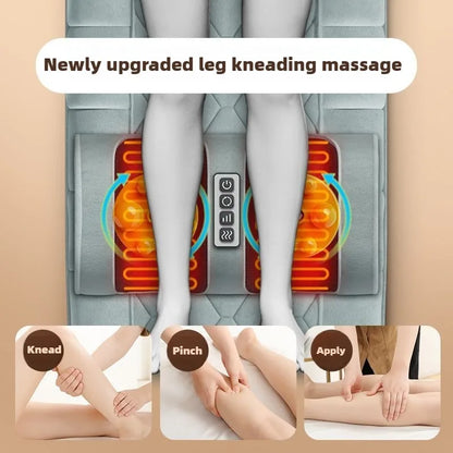 Portable Full Body Massage Mattress with Heat, Vibration, and Kneading