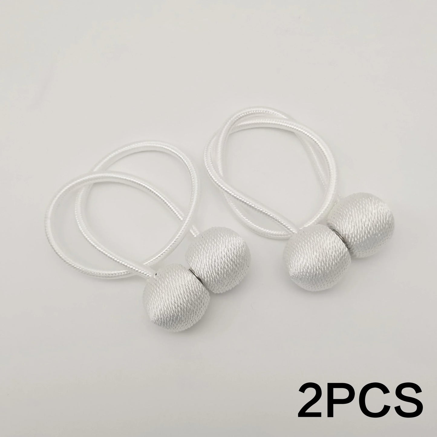 Magnetic Curtain Holders Set of 2 | Modern Design with Adjustable Cords for Living Room and Bedroom Curtains