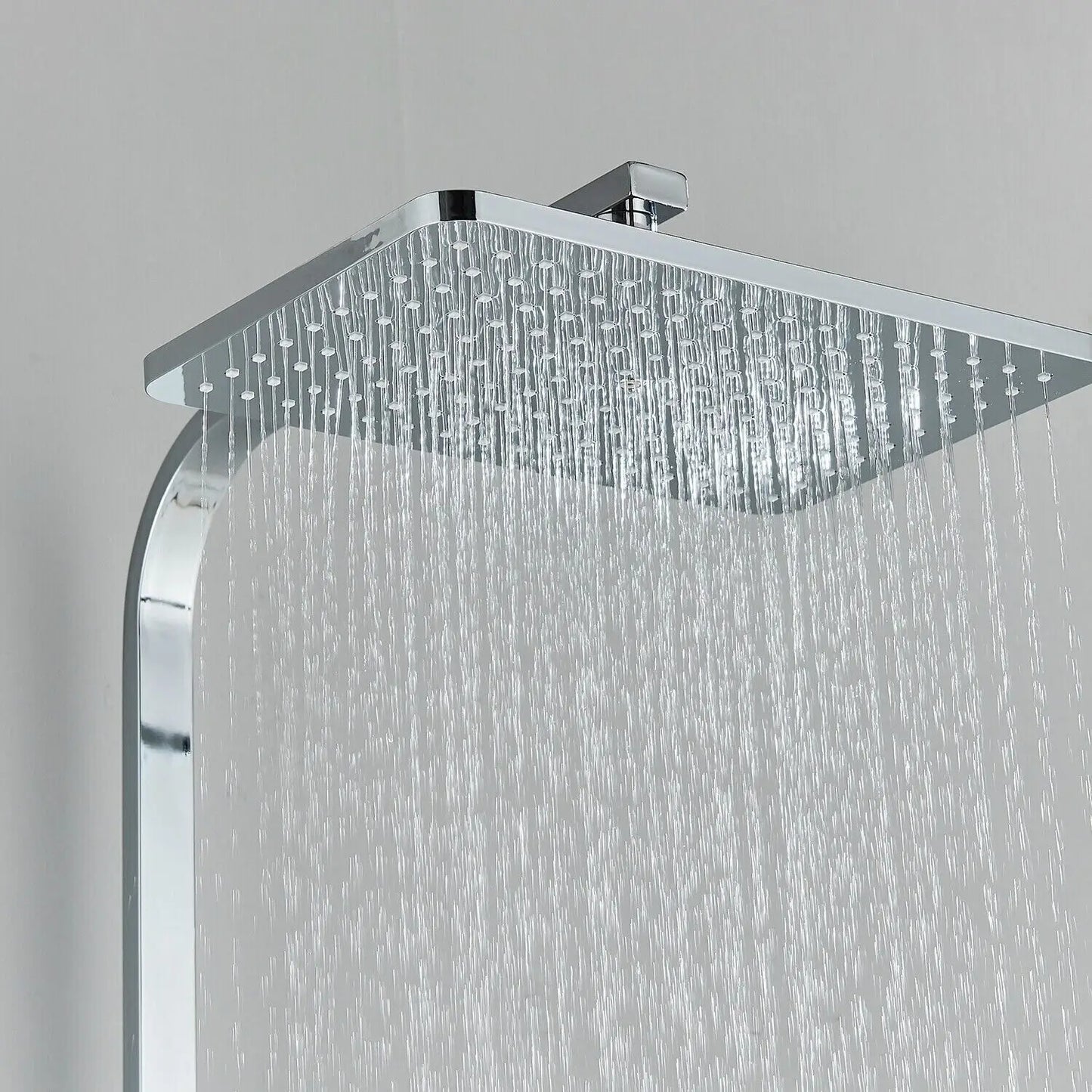 Adjustable Brass Shower System with 4 Functions – RainFlow Luxe Rain Shower Set