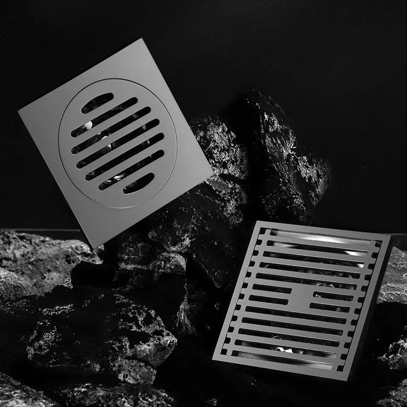 Square Stainless Steel Floor Drain - AquaShield Design