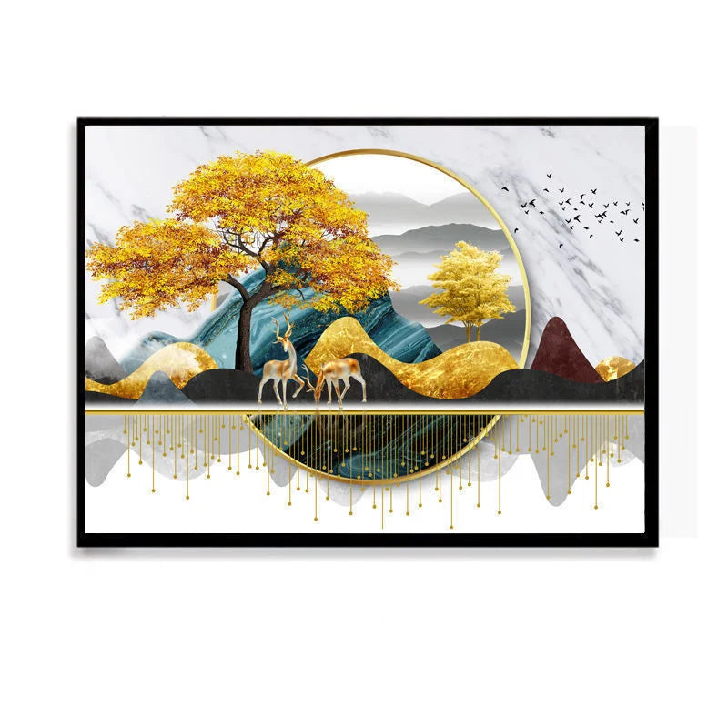 Canvas Electric Box Cover with Art View Design