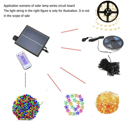 Solar LED Controller Box with Remote and Timer for Garden Fairy Lights