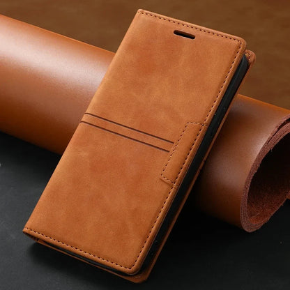 Leather Wallet Case for Google Pixel - Magnetic Flip Cover with Protection