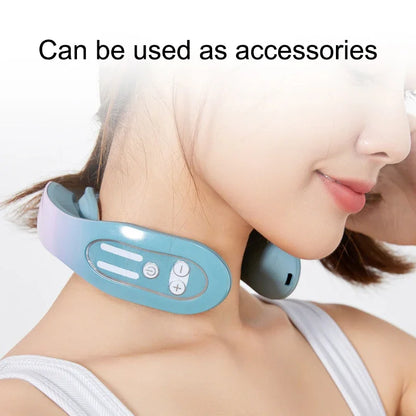 Portable Neck Massager with Heat – 12 Levels of Infrared EMS Therapy