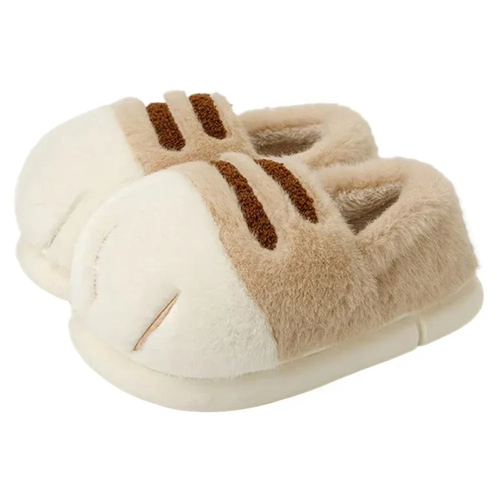Women's Cat Paw Slippers | Soft & Cozy | Comfortable, Non-Slip | Fun Cat House Shoes for Home and Garden