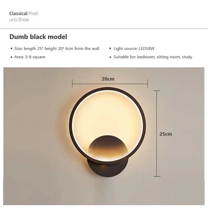 Modern LED Wall Light in C-Shape | Minimalist Indoor Lighting for Living Room, Bedroom & Hallway