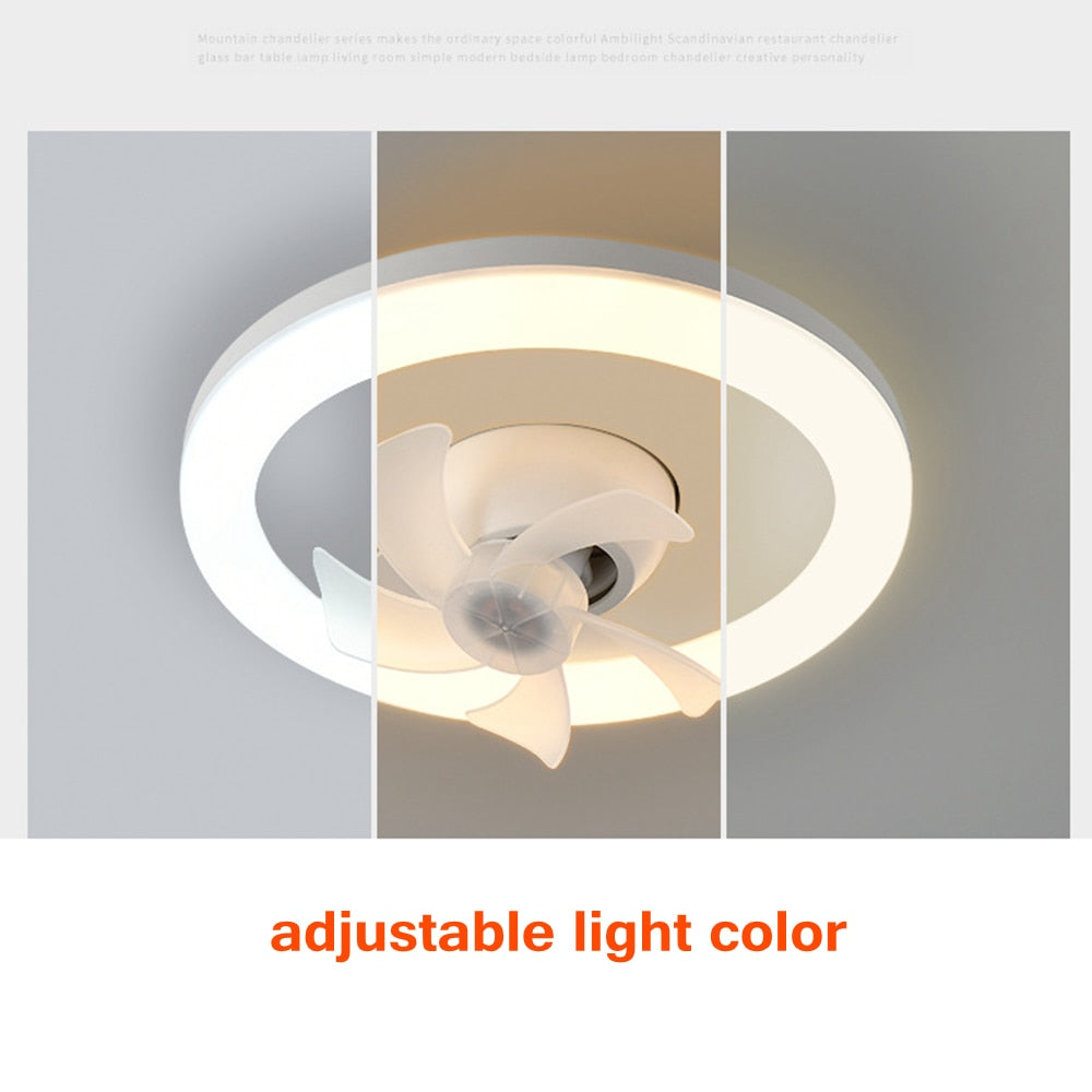 Rotating Ceiling Fan Lamp with Dual Functionality – 2 in 1