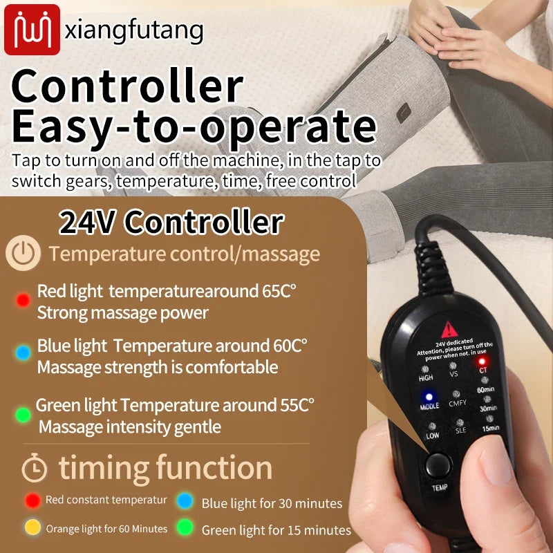 Adjustable Heated Foot Wraps with Vibration and Red Light – 3 Heat Settings, 3 Massage Options, Available as Single or Pair