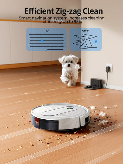 2-in-1 Vacuum and Mopping Robot with Gyroscopic Navigation and App Control