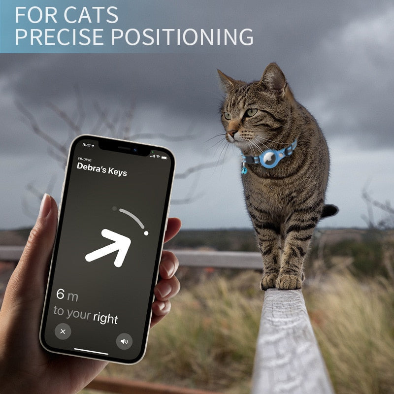 GPS Cat Tracking Collar with Airtag - Anti-Loss Device