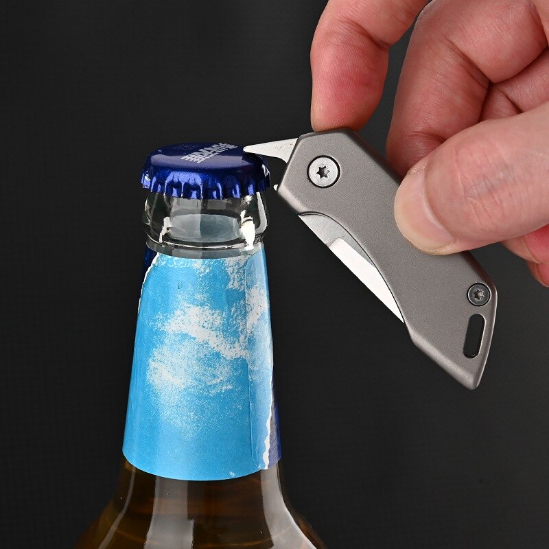 Titanium Alloy Keychain Knife - Compact Bag Tool