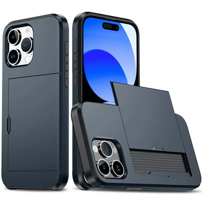 Slim iPhone Case with Card Holder - Stylish Protection and Storage