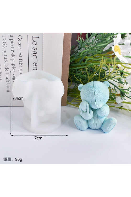 Teddy Bear Candle Mould for Crafting