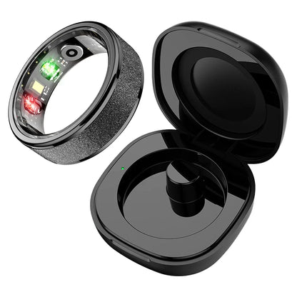 Health Monitoring Smart Ring with Charging Dock | Sleep & Heart Tracker | 5ATM Waterproof | Multiple Sports Modes