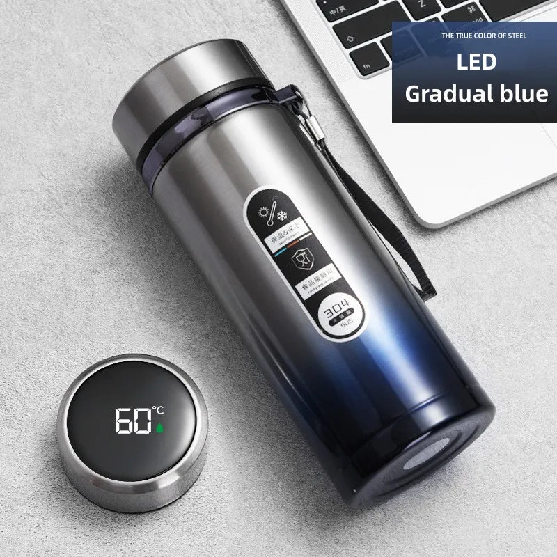 Smart Thermos with LED Temperature Display – 800ml to 1L Capacity