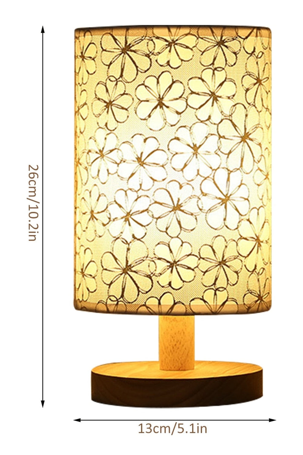 Elegant Fabric Shade Table Lamp | LuminaGlow