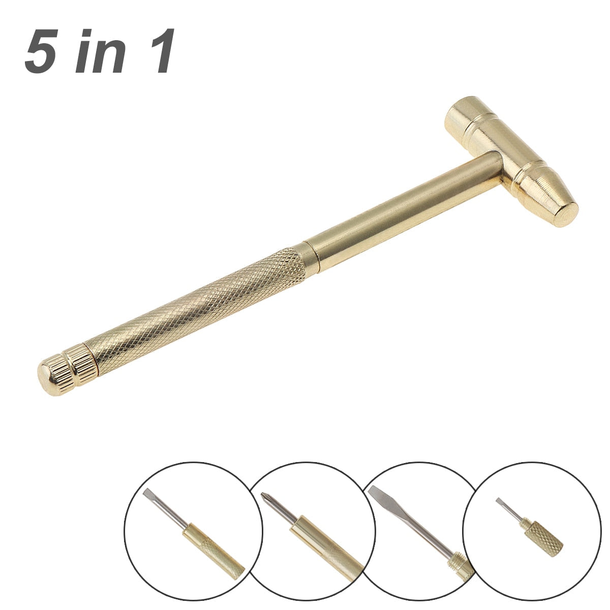 5-in-1 Compact Screwdriver Set with Detachable Tools