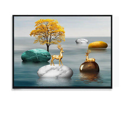 Canvas Electric Box Cover with Art View Design
