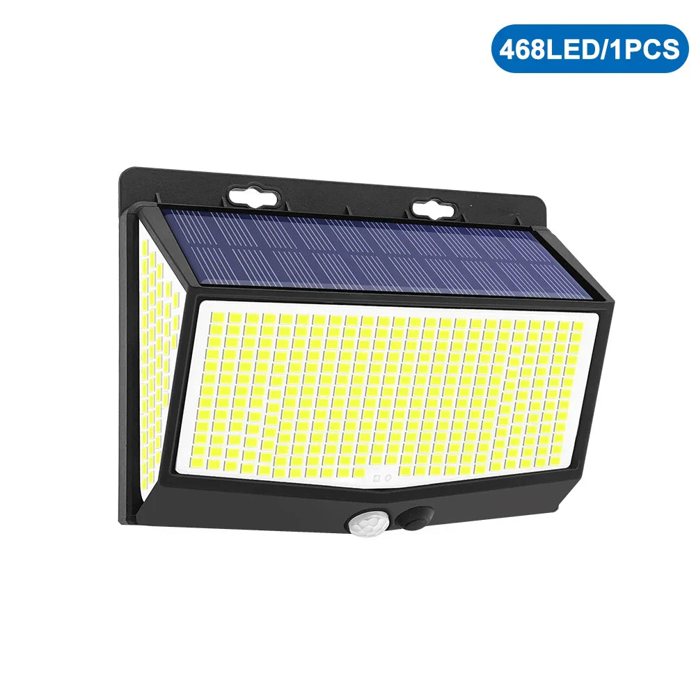 Solar LED Outdoor Light | 468/208/138 LEDs | Waterproof IP65 with 3 Modes