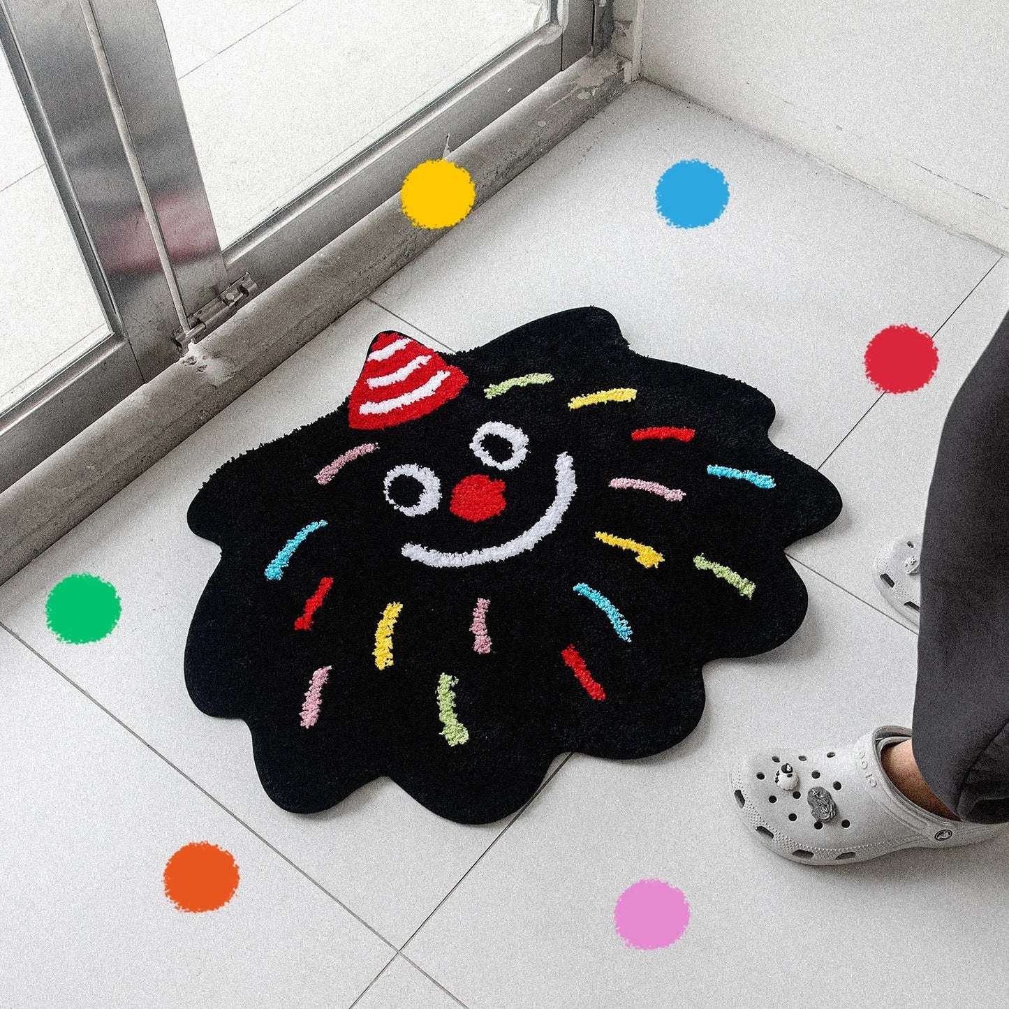 Monster Black Mat for Exercise and Yoga