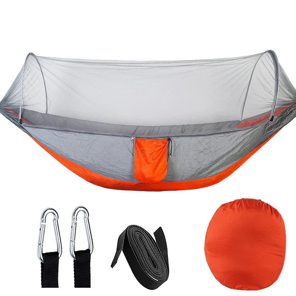 Outdoor Hammock with Mosquito Net and Quick Closure – 200 kg Capacity
