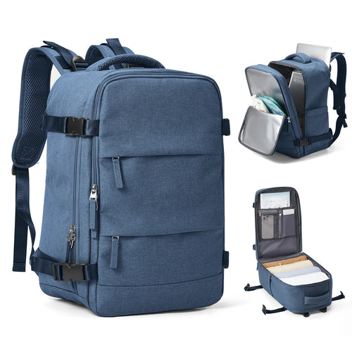 Waterproof Travel Backpack with 15.6" Laptop Compartment - Wet-Dry Separation