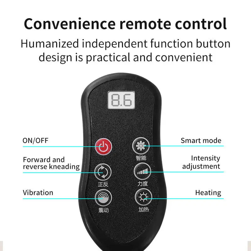 Heated Massage Cushion – 8D Neck and Back Massager with Vibration & Remote