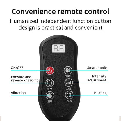 Heated Massage Cushion – 8D Neck and Back Massager with Vibration & Remote
