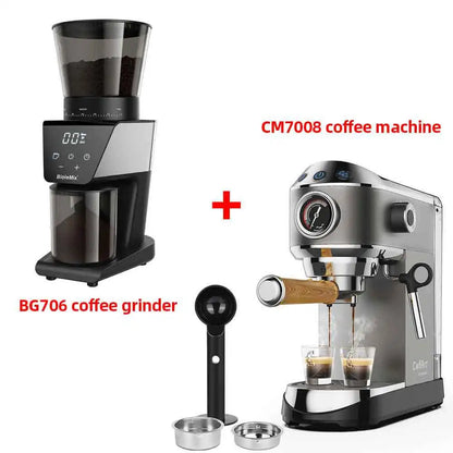 Espresso Maker with 20 Bars Pressure, Steam Frother, 1.1L Tank