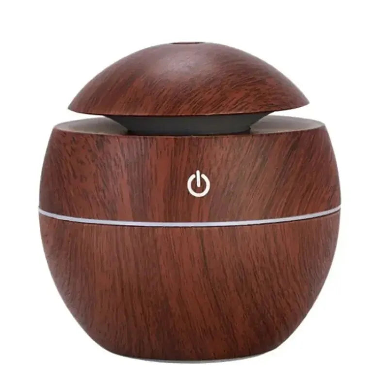 130 ml Ultrasonic Humidifier | Whisper Quiet <35 dB | USB Powered & LED Light | Includes Aromatherapy Function
