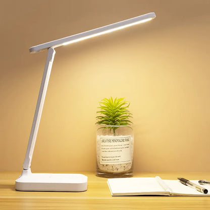 Rechargeable LED Desk Lamp with 6000mAh Battery – Touch Control, 3 Colours, Dimmable, Foldable, Eye-Caring Night Light