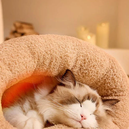 Cozy 3-Layer Pet Sleeping Bag for Cats & Small Dogs