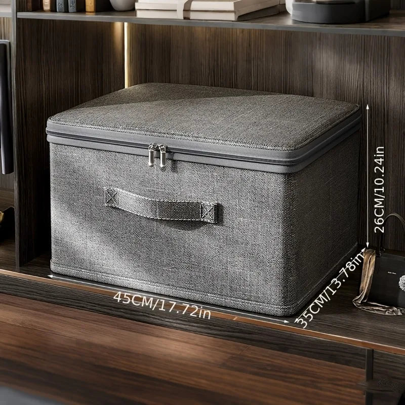 Foldable Storage Bins with Lids | Stackable, Durable Fabric Boxes with Handles