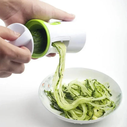 Spiral Vegetable and Cheese Cutter | Stainless Steel Blade | Compact & BPA-Free