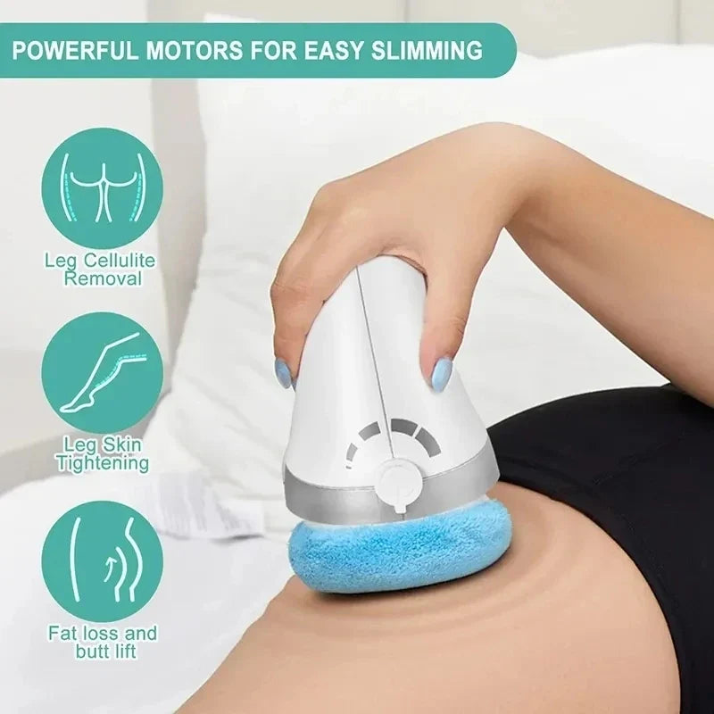 Body Massager with Electric Rolling Feature | Washable Cloth Cover, Ergonomic Handle, Soft Sponge Pad