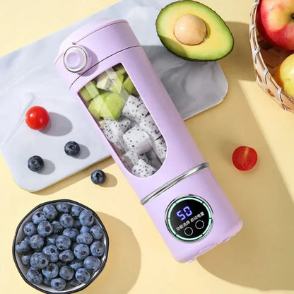 Portable Smoothie Blender with 12-Blade Power | 2-in-1 Mix & Sip | Ideal for Fitness, Travel & Daily Use