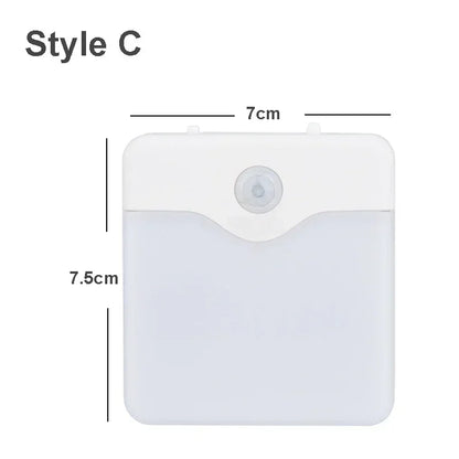 LED Night Light with Motion and Dusk Sensor – Dimmable, Energy Efficient for Bedroom, Hallway & Bathroom – EU Plug