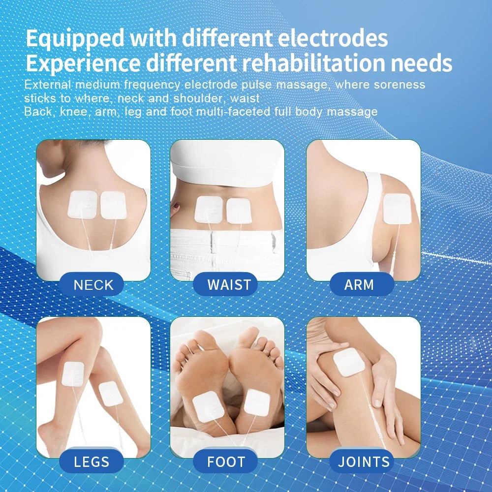 Muscle Stimulator with TENS/EMS, 12 Modes, 30 Intensities, USB-C Rechargeable