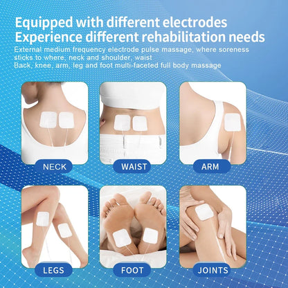 Muscle Stimulator with TENS/EMS, 12 Modes, 30 Intensities, USB-C Rechargeable