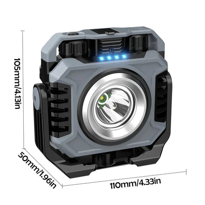 Magnetic & Flexible Work Light | 1500 Lumens | Includes Timer & Spotlight