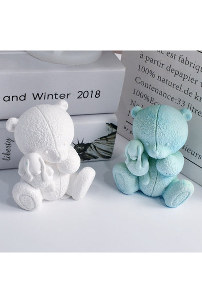 Teddy Bear Candle Mould for Crafting
