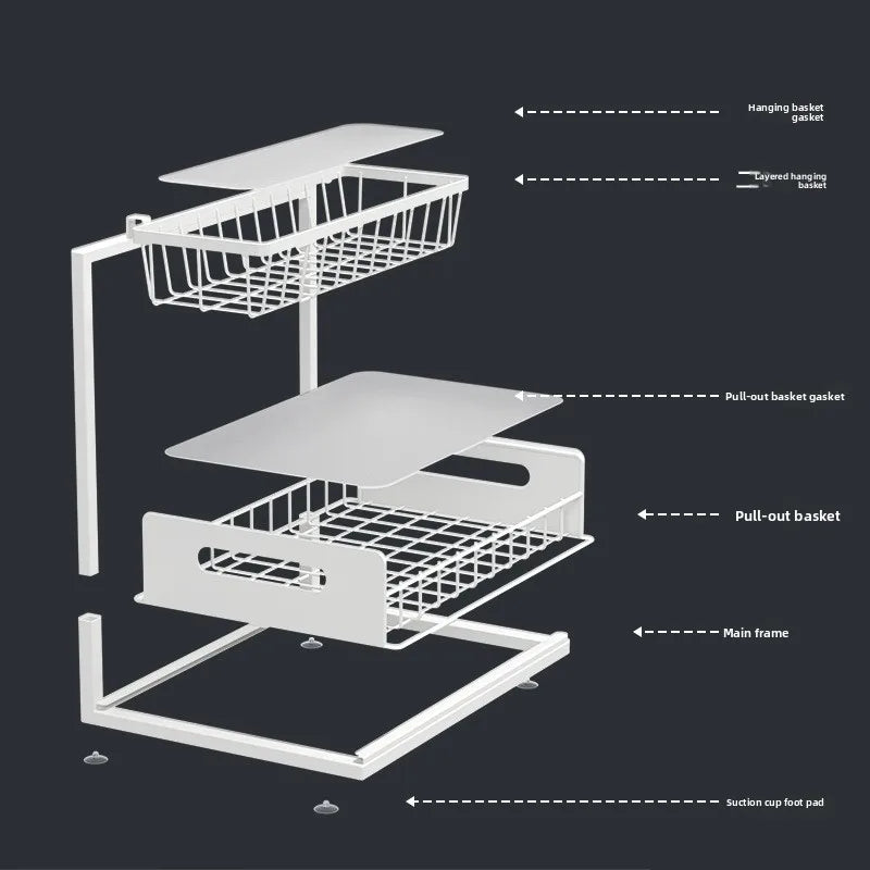Reinforced Storage Shelf for Sink - AquaStor Model