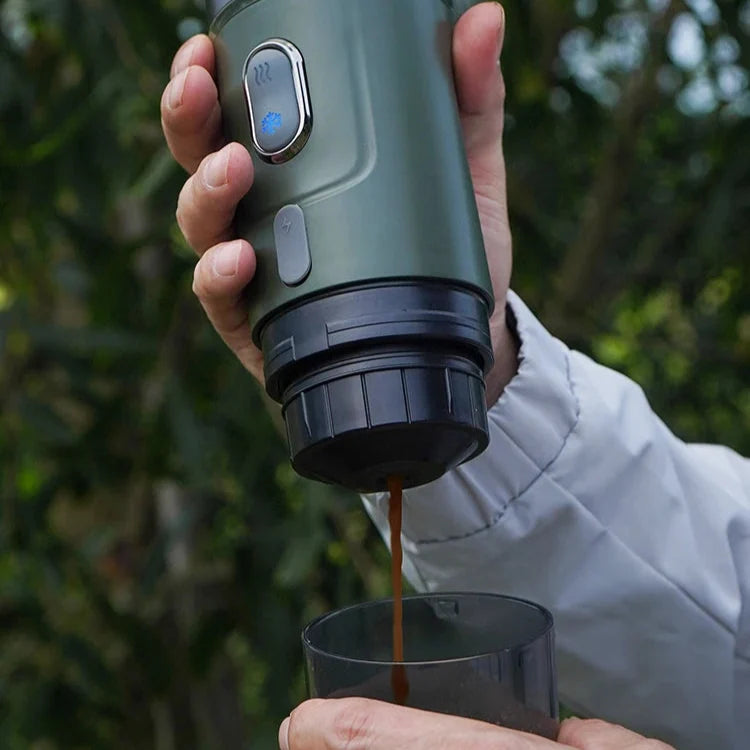 Wireless 15-Bar Coffee Maker – Portable Espresso Machine for Nespresso, Dolce Gusto & Ground Coffee – Brew Hot or Cold Anywhere