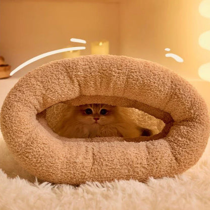 Cozy 3-Layer Pet Sleeping Bag for Cats & Small Dogs