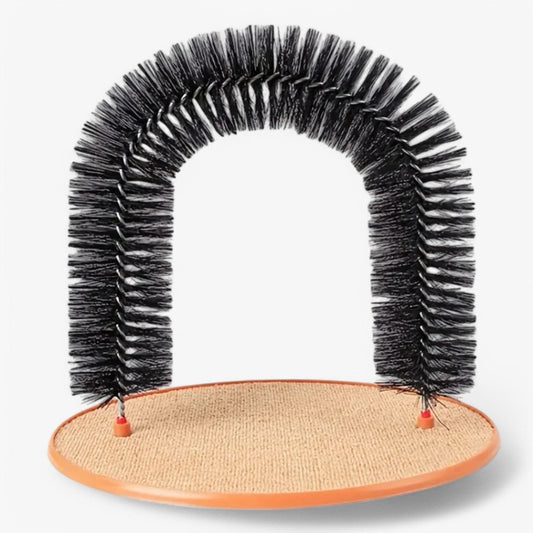Cat Care Arch with Scratching Mat and Massage Feature